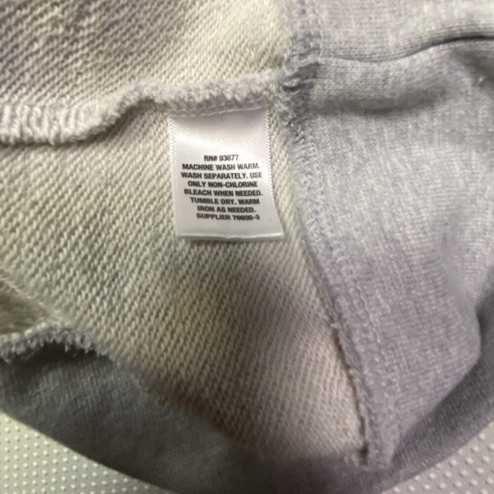 Shaquille O'Neal Gray Blue French Terry Crewneck Sweatshirt Mens Big & Tall XLT - Picture 7 of 9